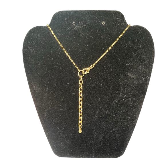 Belk Gold-Tone Multi-Charm Long Necklace with Faux Pearls and Shell - Picture 3 of 4